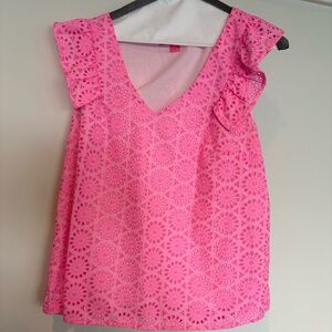 Lily Pulitzer Sleeveless Pink Top